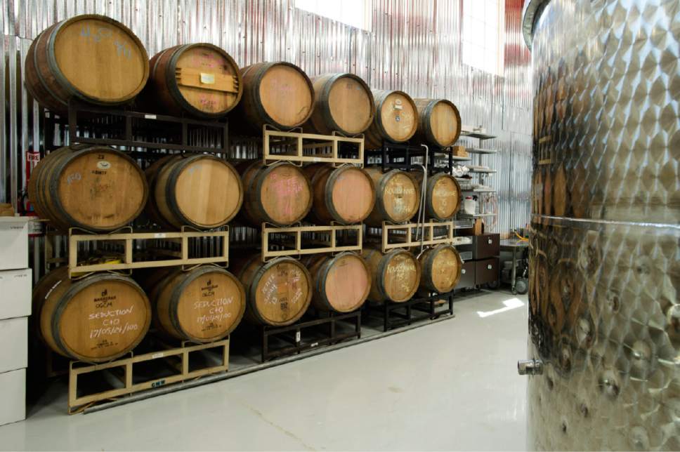 Rick Egan  |  The Salt Lake Tribune

Storage barrels at Cedar City's IG Winery, which after five years has moved to a new location on Center Street.