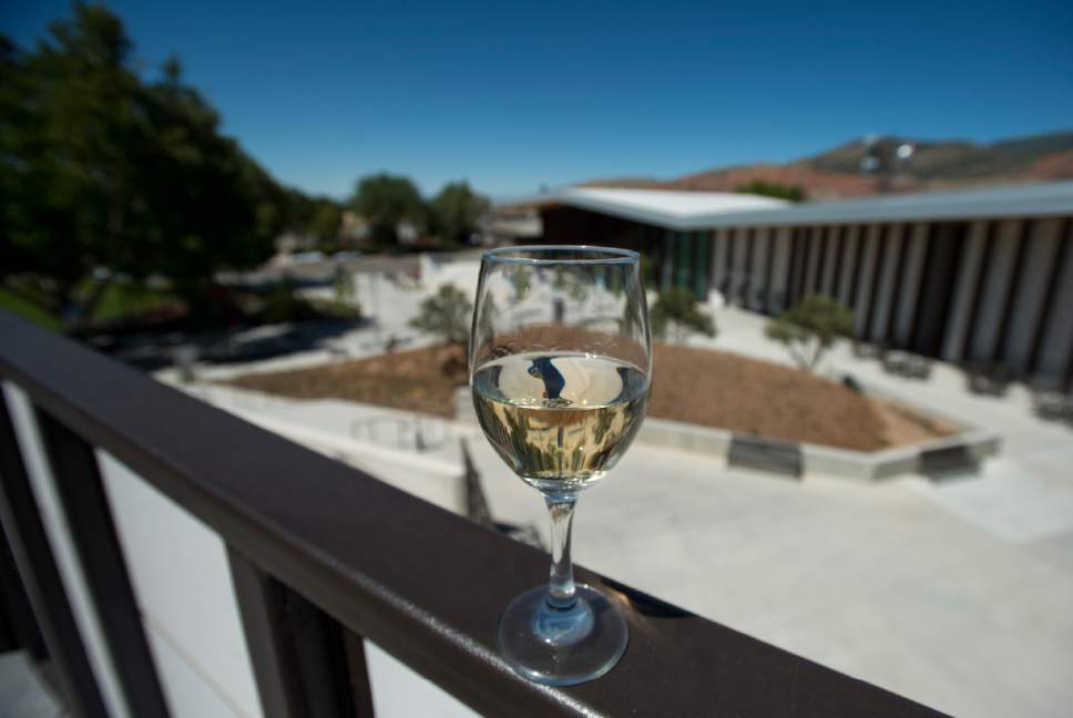 Rick Egan  |  The Salt Lake Tribune
Patrons of the Utah Shakespeare Festival will be able to buy wine before shows and at intermission at the new Engelstand Theatre in Cedar City.