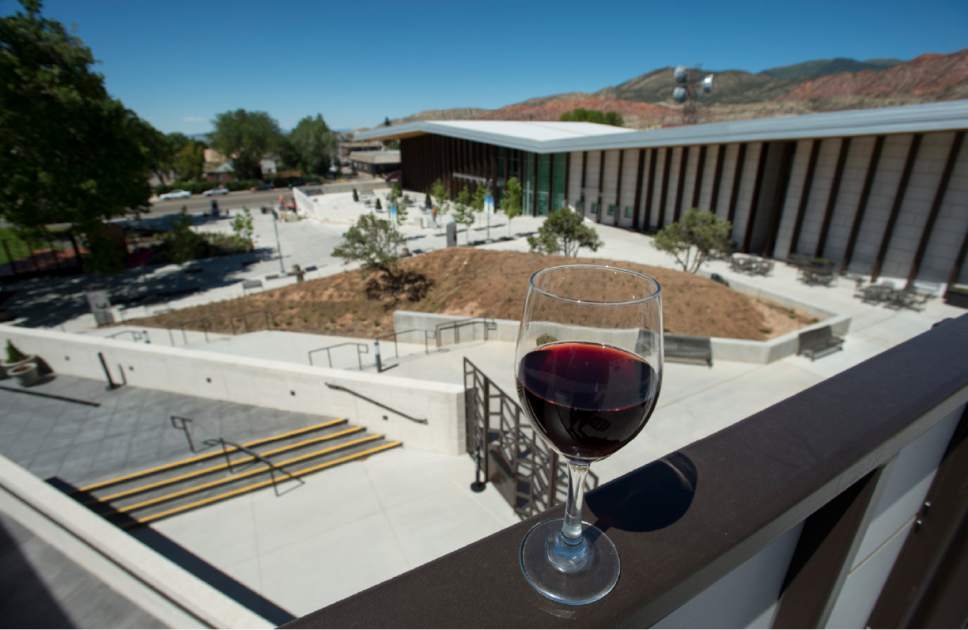 Rick Egan  |  The Salt Lake Tribune

Patrons of the Utah Shakespeare Festival will be able to buy wine before shows and at intermission at the new Engelstand Theatre in Cedar City.