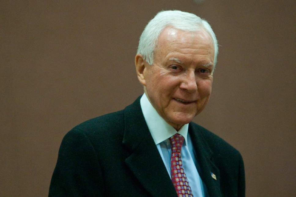 Chris Detrick  |  Tribune file photo
U.S. Sen. Orrin Hatch's Judiciary Committee colleagues praised him Thursday for being the longest-serving Republican in the panel's history.