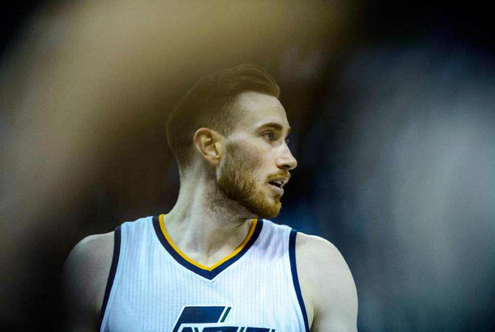 Steve Griffin  |  The Salt Lake Tribune


Utah Jazz forward Gordon Hayward (20) walks off the court after being taken out of the game late in the fourth quarter during game 4 of the NBA playoff game between the Utah Jazz and the Golden State Warriors at Vivint Smart Home Arena in Salt Lake City Monday May 8, 2017.