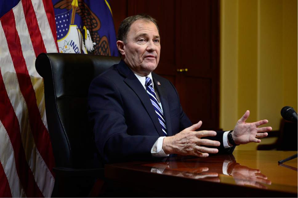 Scott Sommerdorf  |  Tribune file photo

Gov. Gary Herbert doesn't see the need for a special session of the Legislature to fill in the gaps of state law to fill a midterm vacancy in a U.S. House seat. He worries that a number of lawmakers looking at running for Rep. Jason Chaffetz's seat would be tempted to use the opportunity to game the system.
