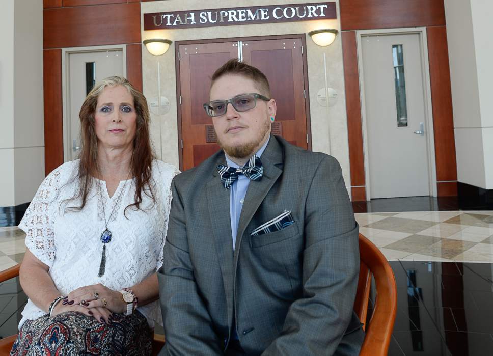 Francisco Kjolseth  |  The Salt Lake Tribune

Two transgender Utahns, who have been denied a legal sex designation by a state judge, are challenging the ruling by asking the Utah Supreme Court to overturn the decision. Angie Rice and Sean Childers-Gray, pictured on Friday, June 30, 2017, hope the Utah Supreme Court overrules the district court and grants their petitions.