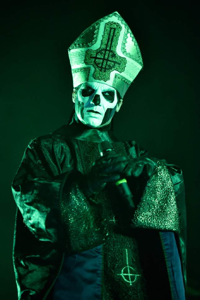 Papa Emeritus III of Ghost performs on day 2 at Lollapalooza in Grant ...