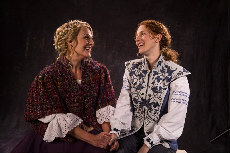 Susanna Florence (left) as Celia and Cassandra Bissell as Rosalind in the Utah Shakespeare Festivalís 2017 production of "As You Like It." Karl Hugh | Utah Shakespeare Festival 2017
