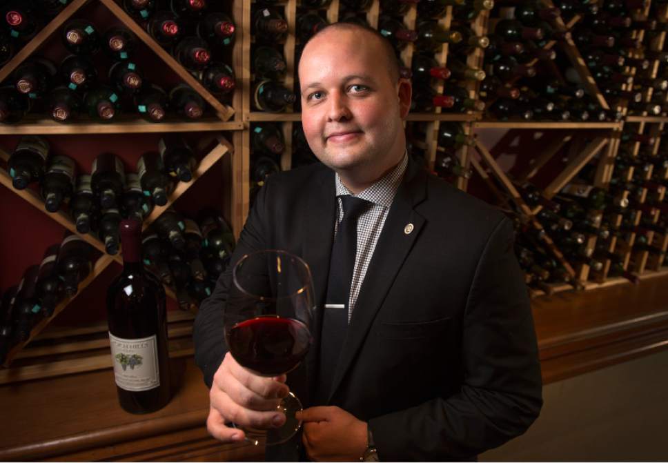 Photos by Leah Hogsten  |  The Salt Lake Tribune
Spencerís For Steaks & Chops has expanded its wine selection in recent years under the nose and knowledge of general manager and sommelier Jeremy Gow.