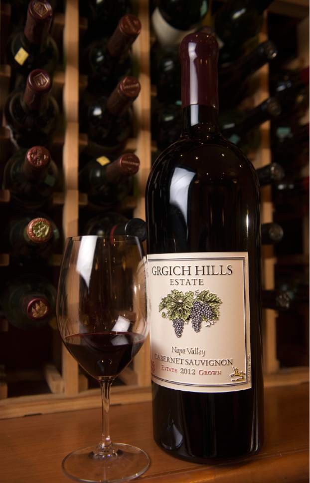 Leah Hogsten  |  The Salt Lake Tribune
A favorite wine of sommelier Jeremy Gow, with Spencer's For Steaks & Chops,  is Grgich Hills Estate Cabernet Sauvignon that the restaurant offers in vintages from 2003-2012.