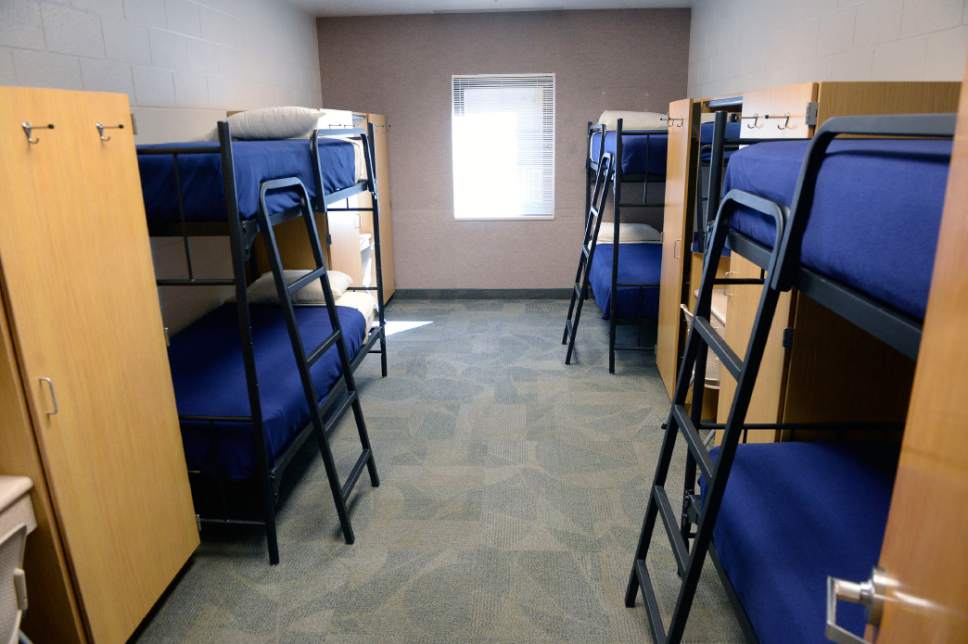 Al Hartmann  |  The Salt Lake Tribune
Rather spartan dormitory room that holds six at the Missionary Training Center in Provo.
