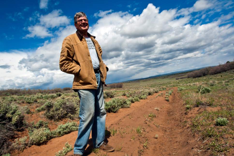 Chris Detrick  |  Tribune file photo
Rancher Chris Odekerken poses along a rural route on his property in Kane County in 2013. In a pivotal ruling Thursday, a divided Utah Supreme Court held that the state's legal claims on such routes have not run out of time, contrary to assertions by the U.S. government.