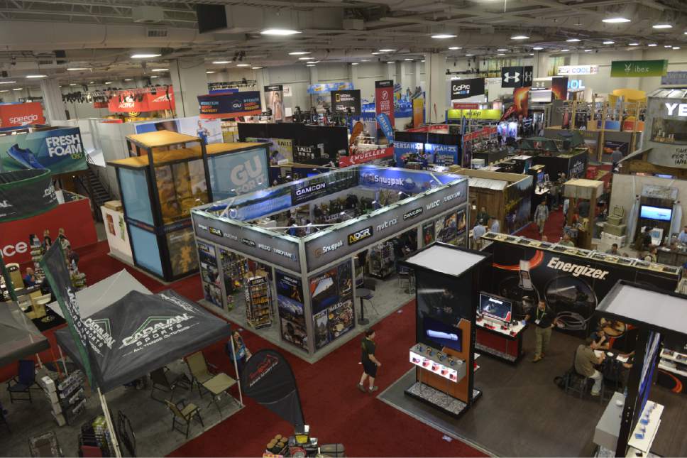 Leah Hogsten  |  The Salt Lake Tribune
Opening day of the Outdoor Retailer Summer Market trade show for outdoor industry's manufacturers and retail buyers, August 3, 2016, at the Salt Palace Convention Center.