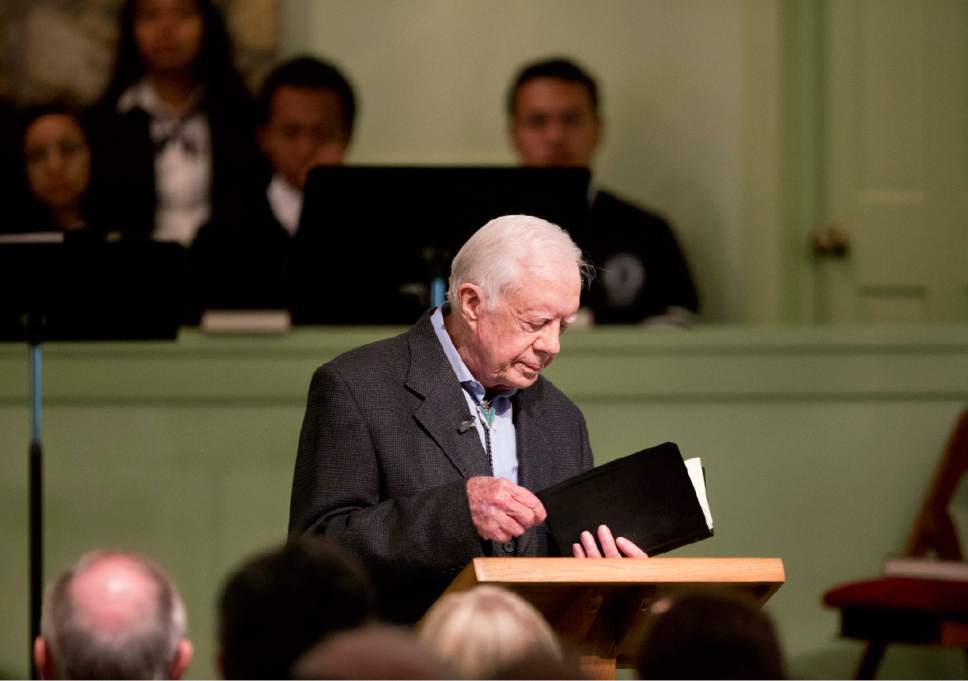 Commentary: A Bible Study Led By 92-year-old Jimmy Carter Is A Sight To ...