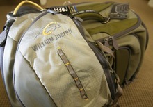HUGE William Joseph Rigid High Capacity Fly Fishing Gear Duffle Duffel Bag